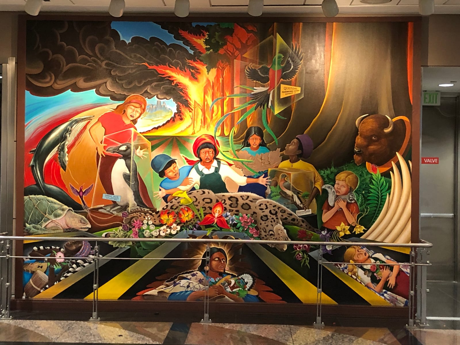 Denver Airport Mural In Peace and Harmony with Nature First