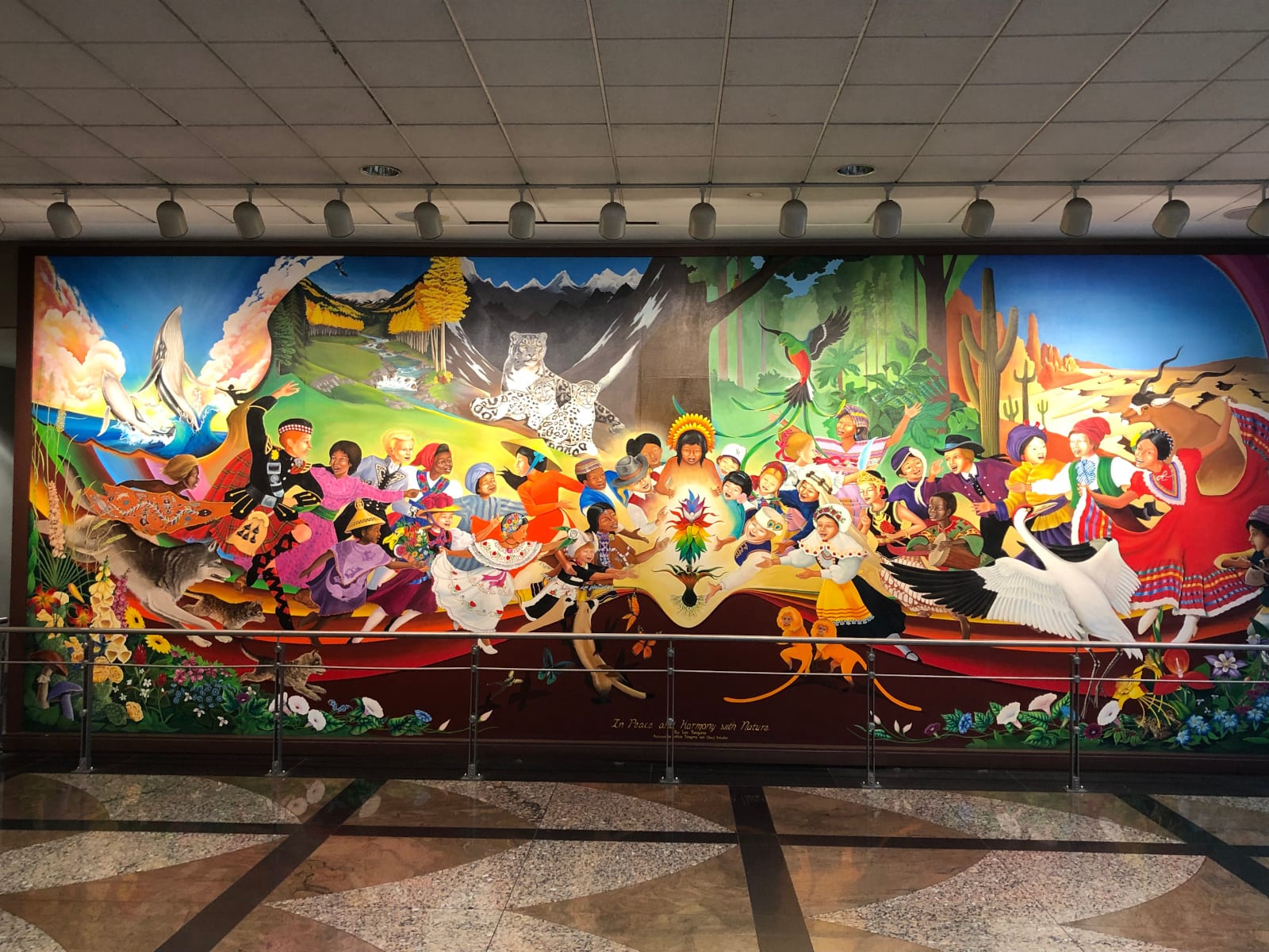 Denver Airport Mural In Peace and Harmony with Nature Second