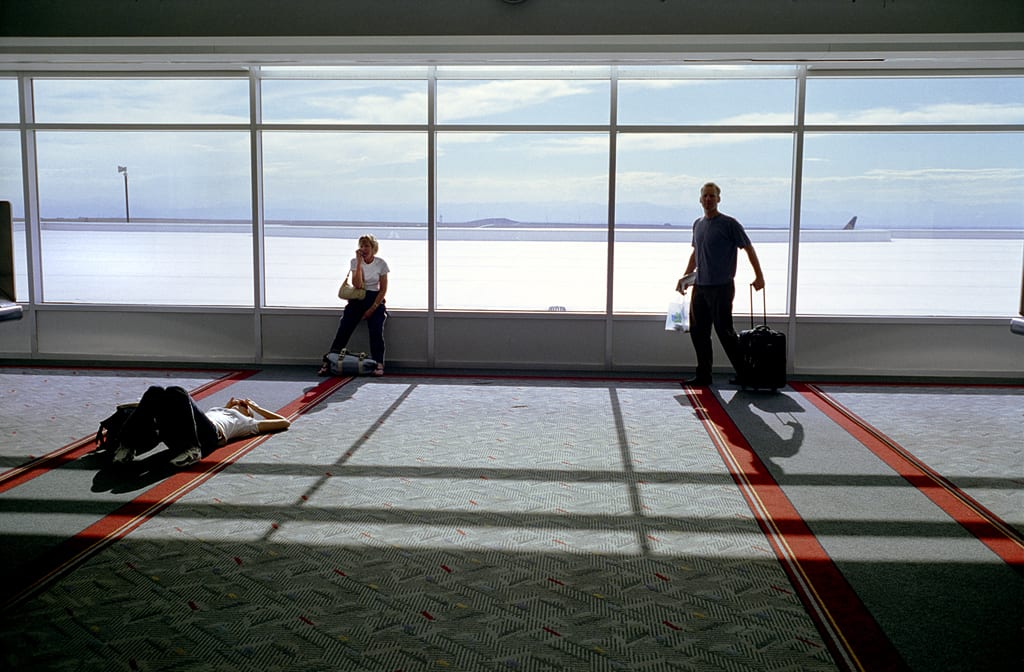 Denver International Airport Terminal Waiting Around