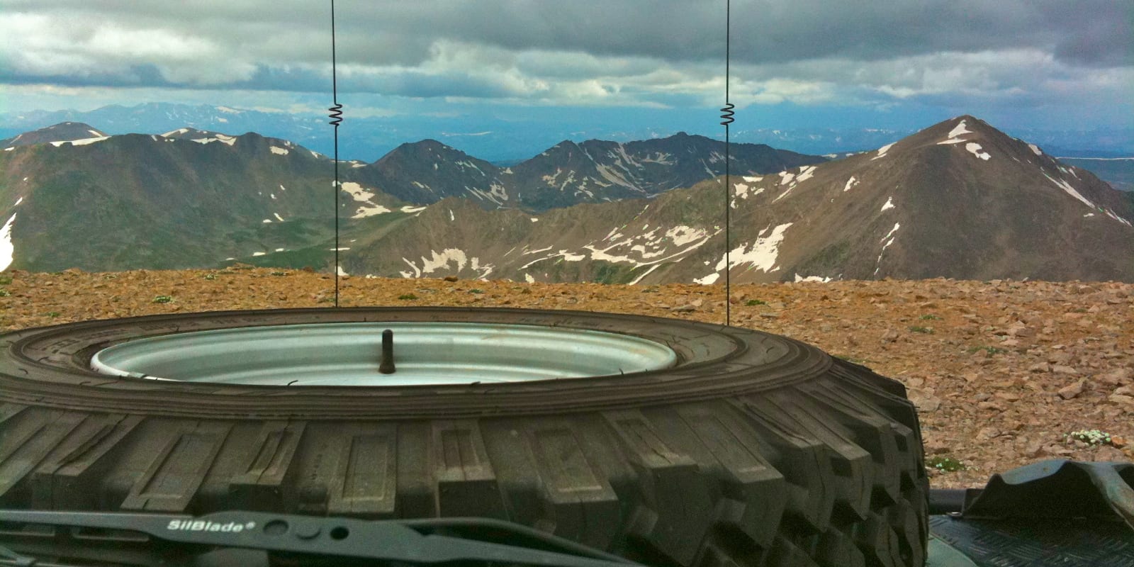 Land Rover on Mount Bross, Colorado