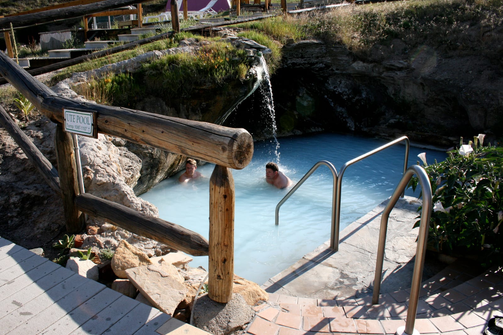 Hot Sulphur Springs Waterfall Pool Colorado