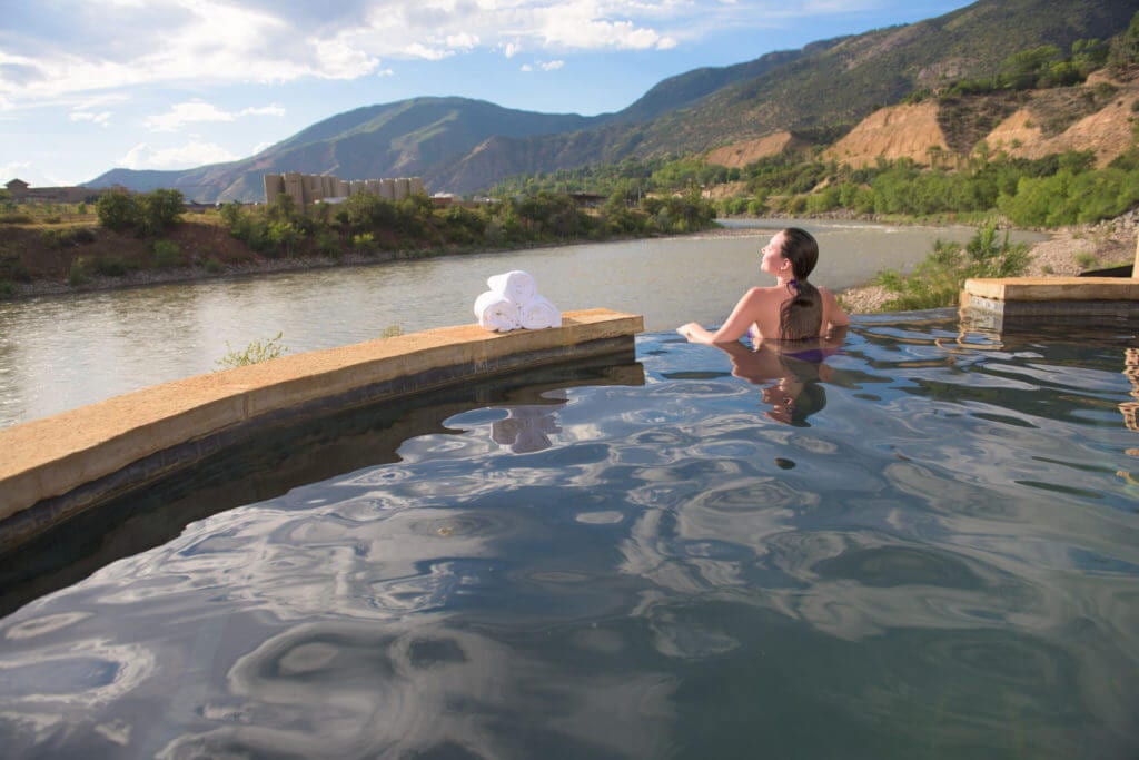 Iron Mountain Hot Springs Colorado River View Glenwood Springs