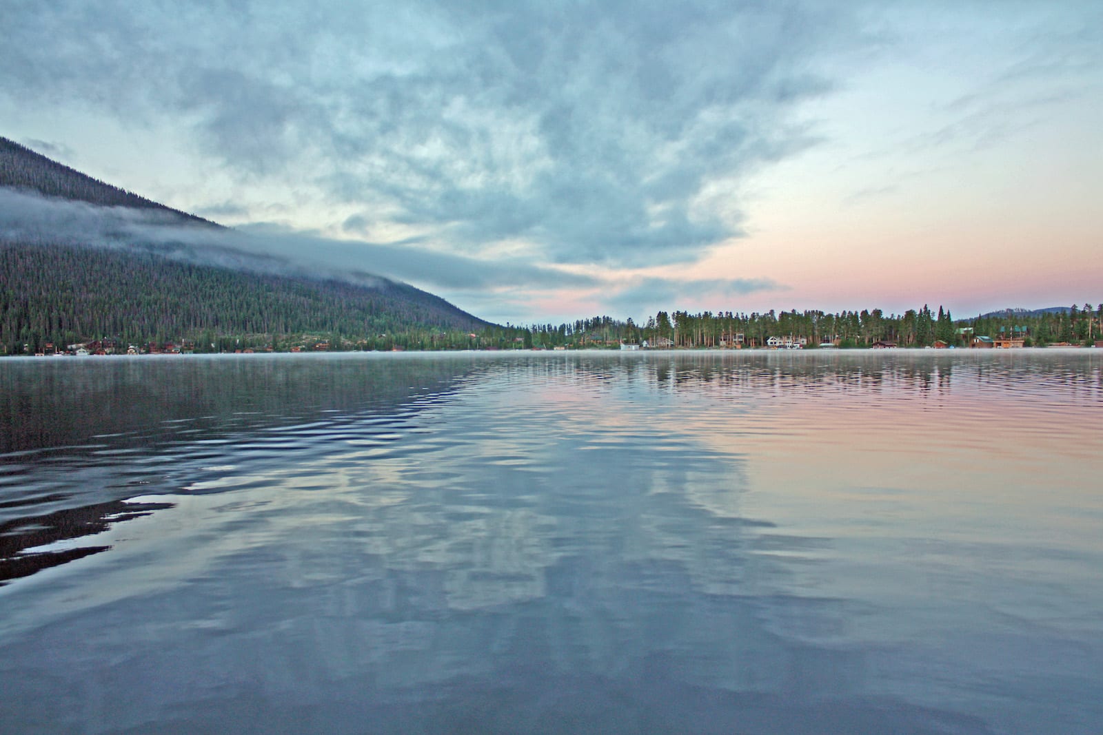 Grand Lake, Colorado at sunrise