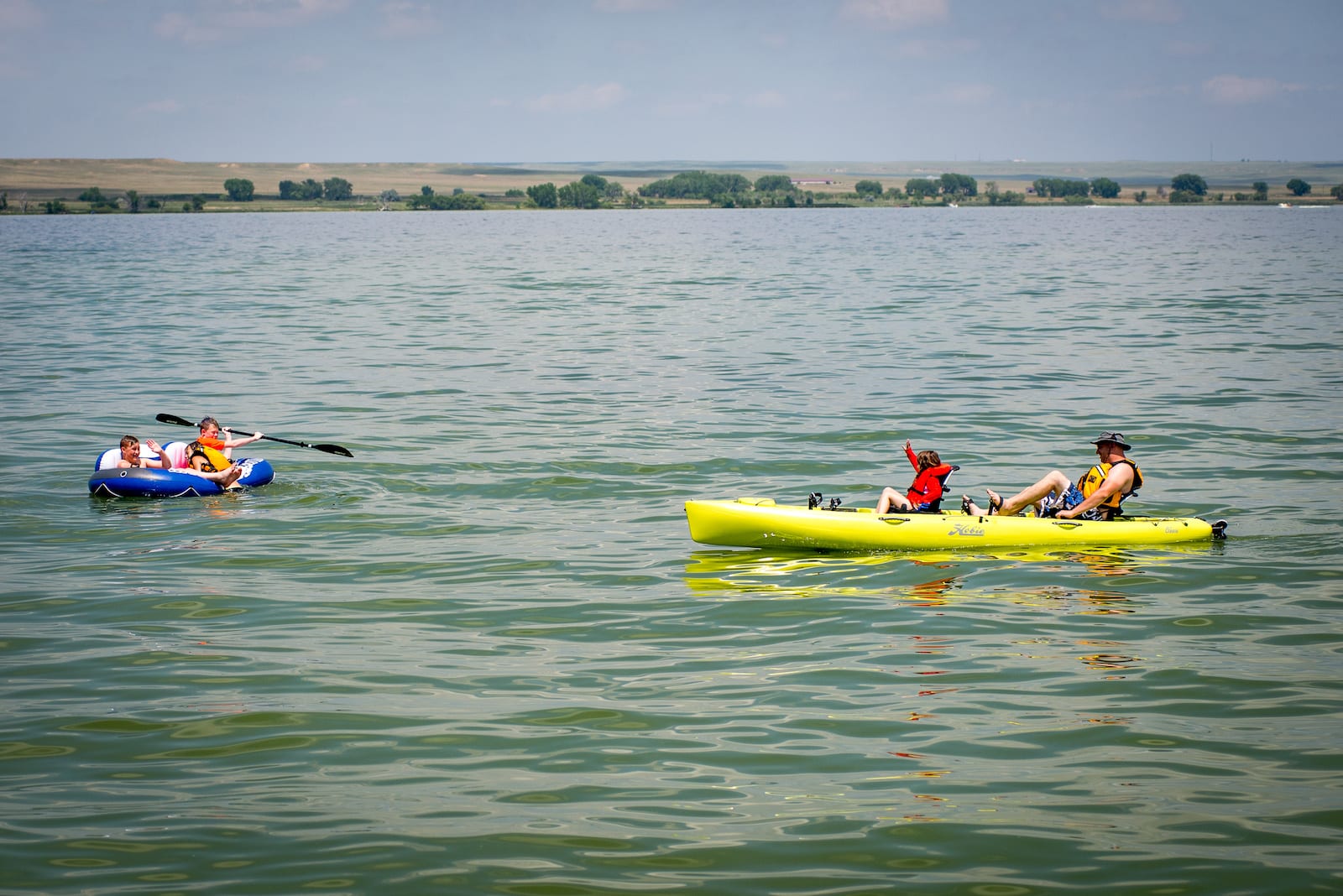 Kayaking at Jackston Lake State Park, CO