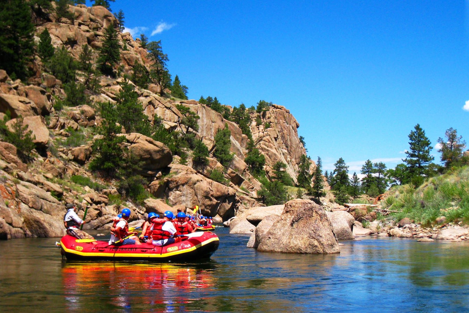 Rafts on Arkansas River, CO