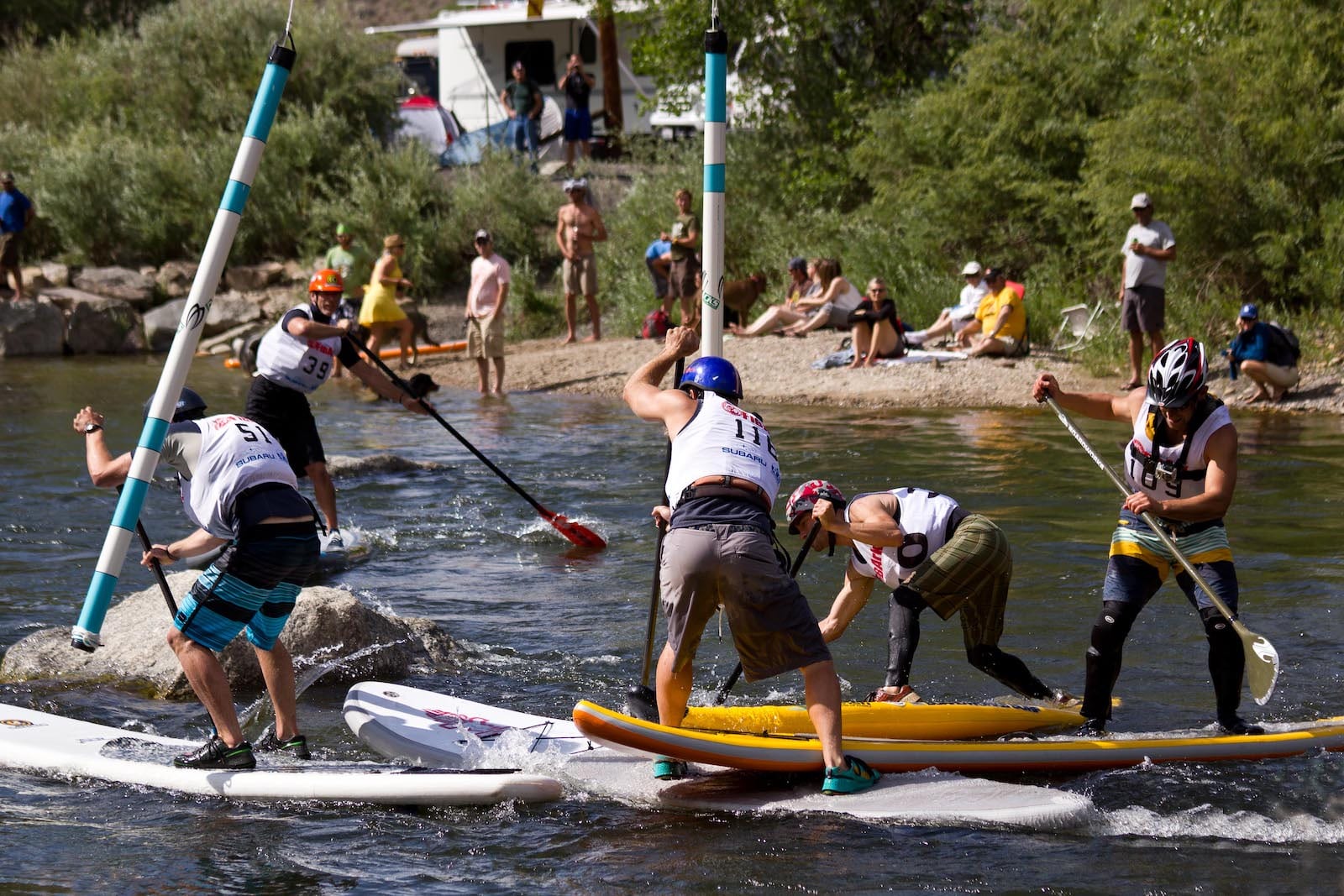 Mayhem in SUP Cross at the FIBArk Whitewater Festival.
