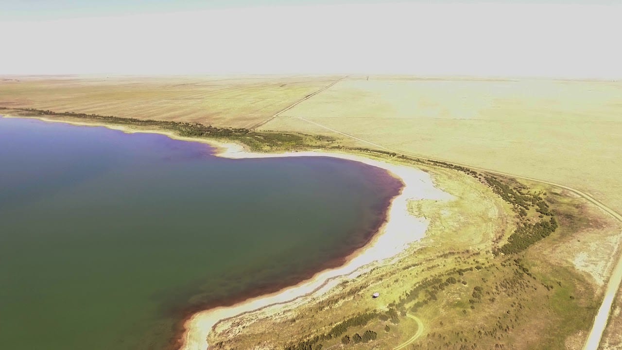 Adobe Creek Reservoir Colorado Aerial View