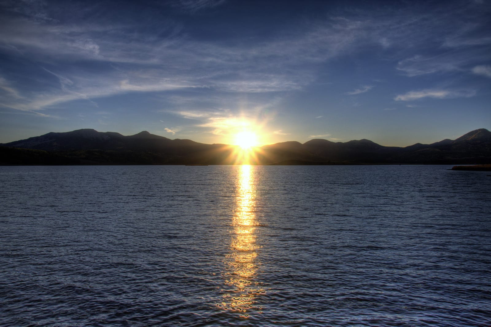 Steamboat Lake State Park Sunset Clark CO