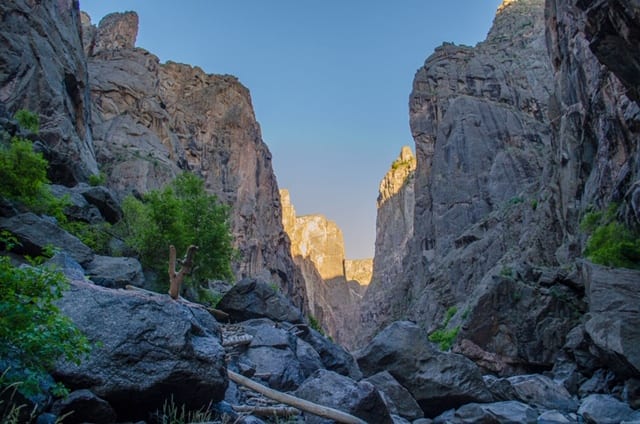 image of the black canyon