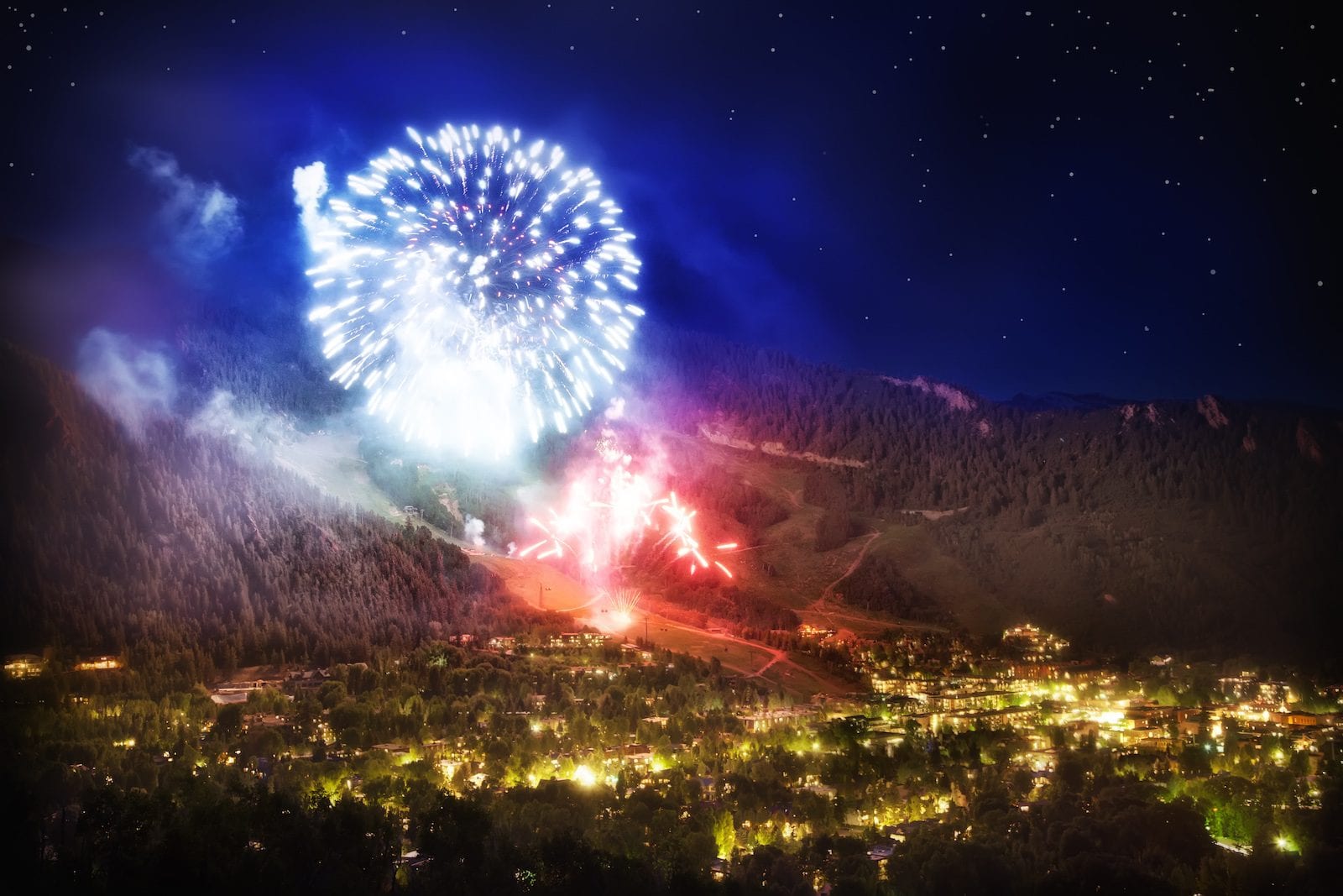 Fireworks at Aspen,CO