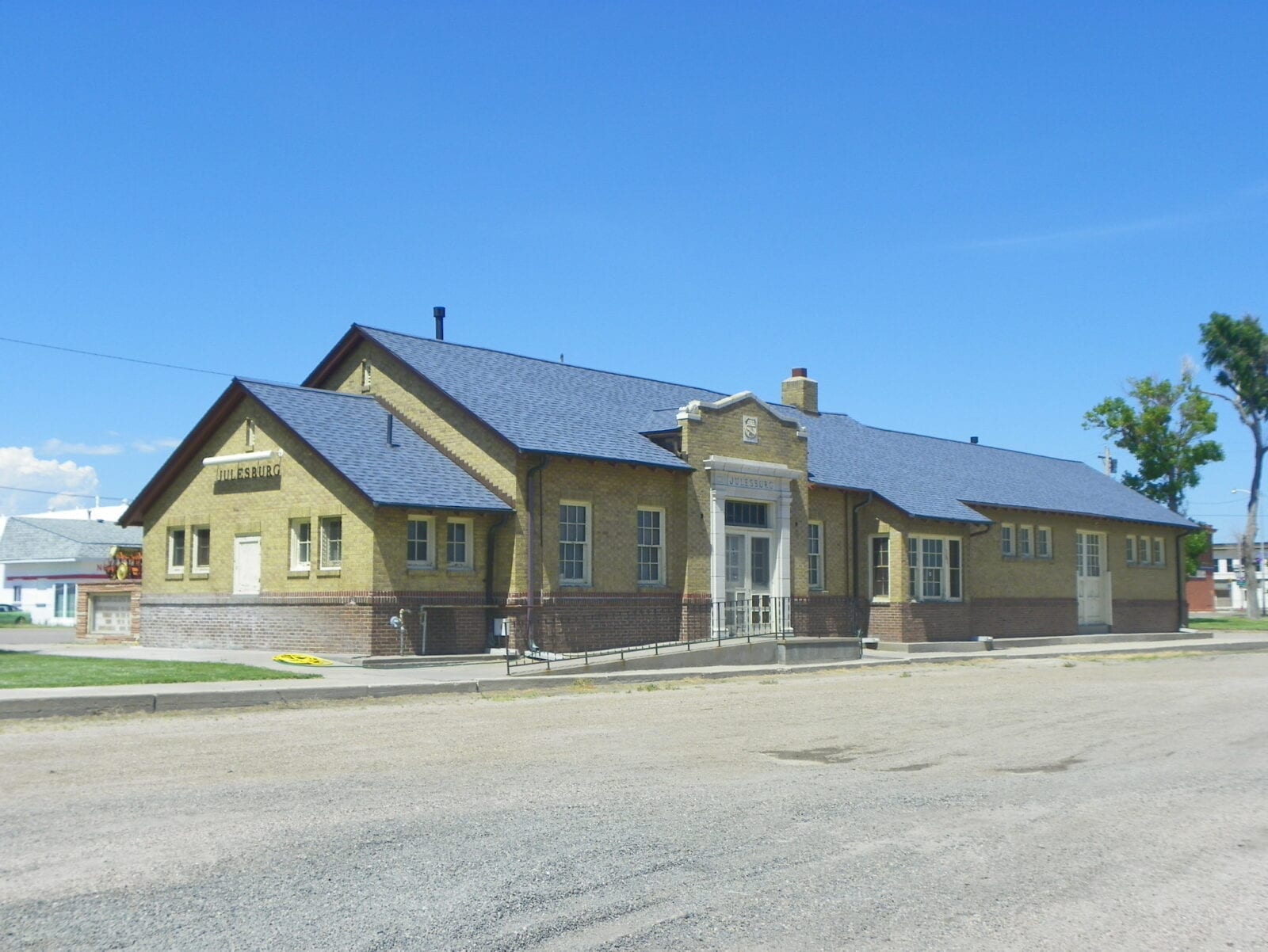 image of old railroad depot in Julseburg