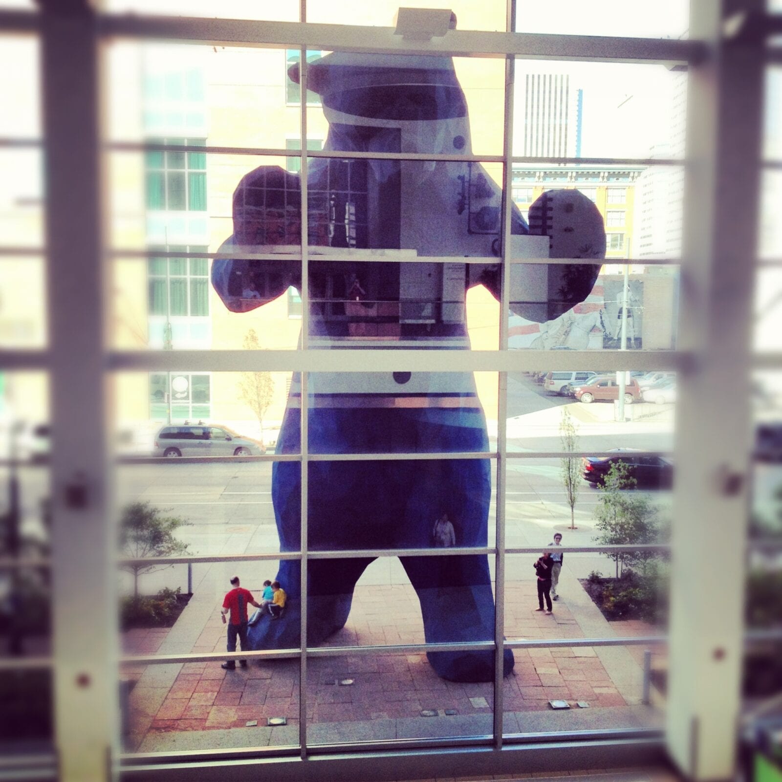 image of big blue bear