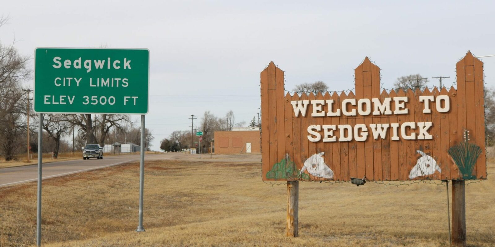 image of the town of sedgwick