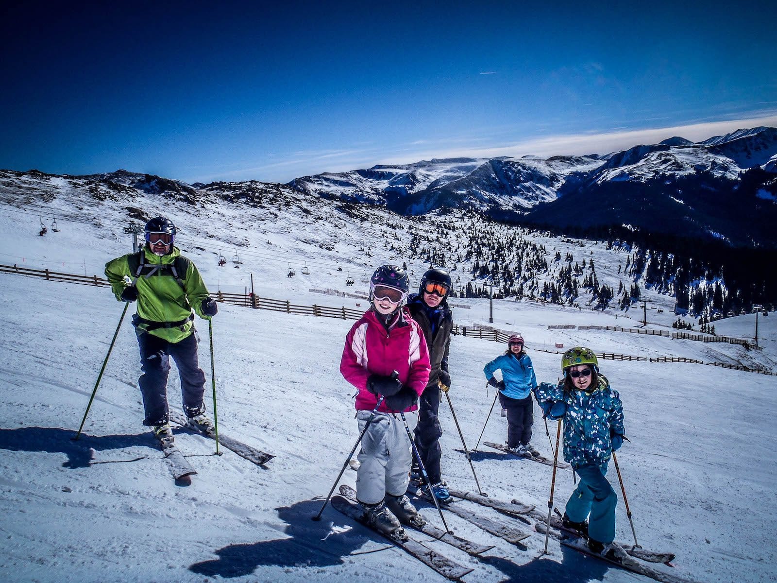 Skiing at A-Basin with the Coopers, Colorado