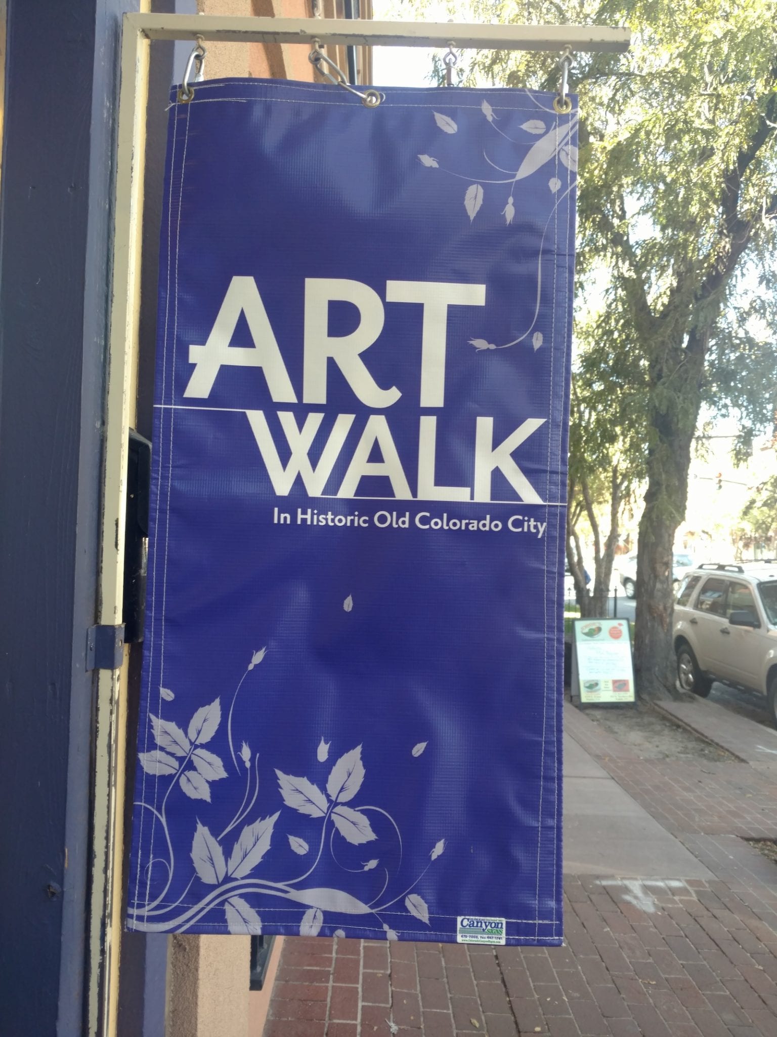 Colorado Springs ArtWalk Old Colorado City Sign