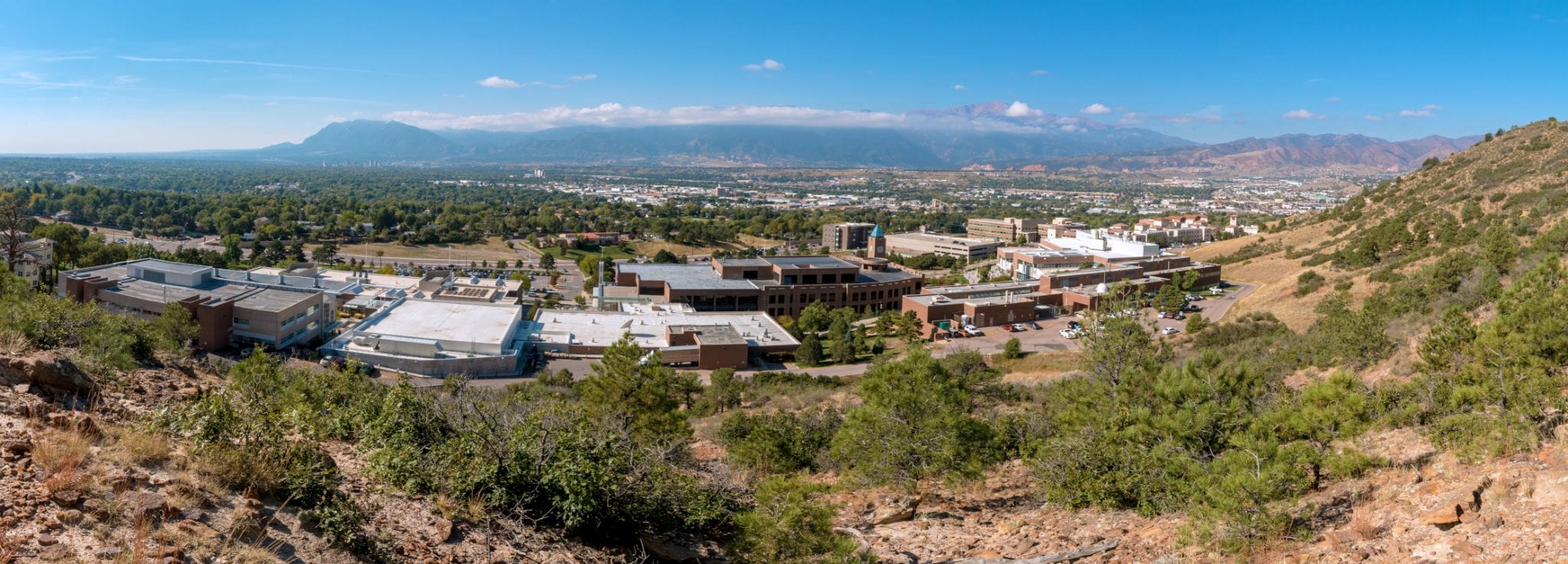 Panorama of the UCCS Campus and Colorado Springs