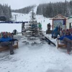 Monarch Mountain Ski Resort Base Area Ski Chairs