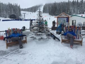 Monarch Mountain Ski Resort Base Area Ski Chairs