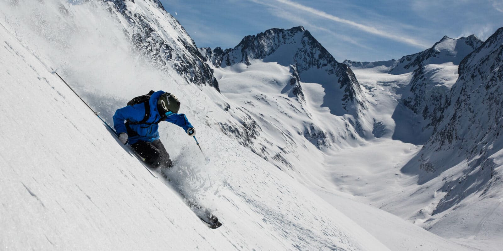 image of man skiing