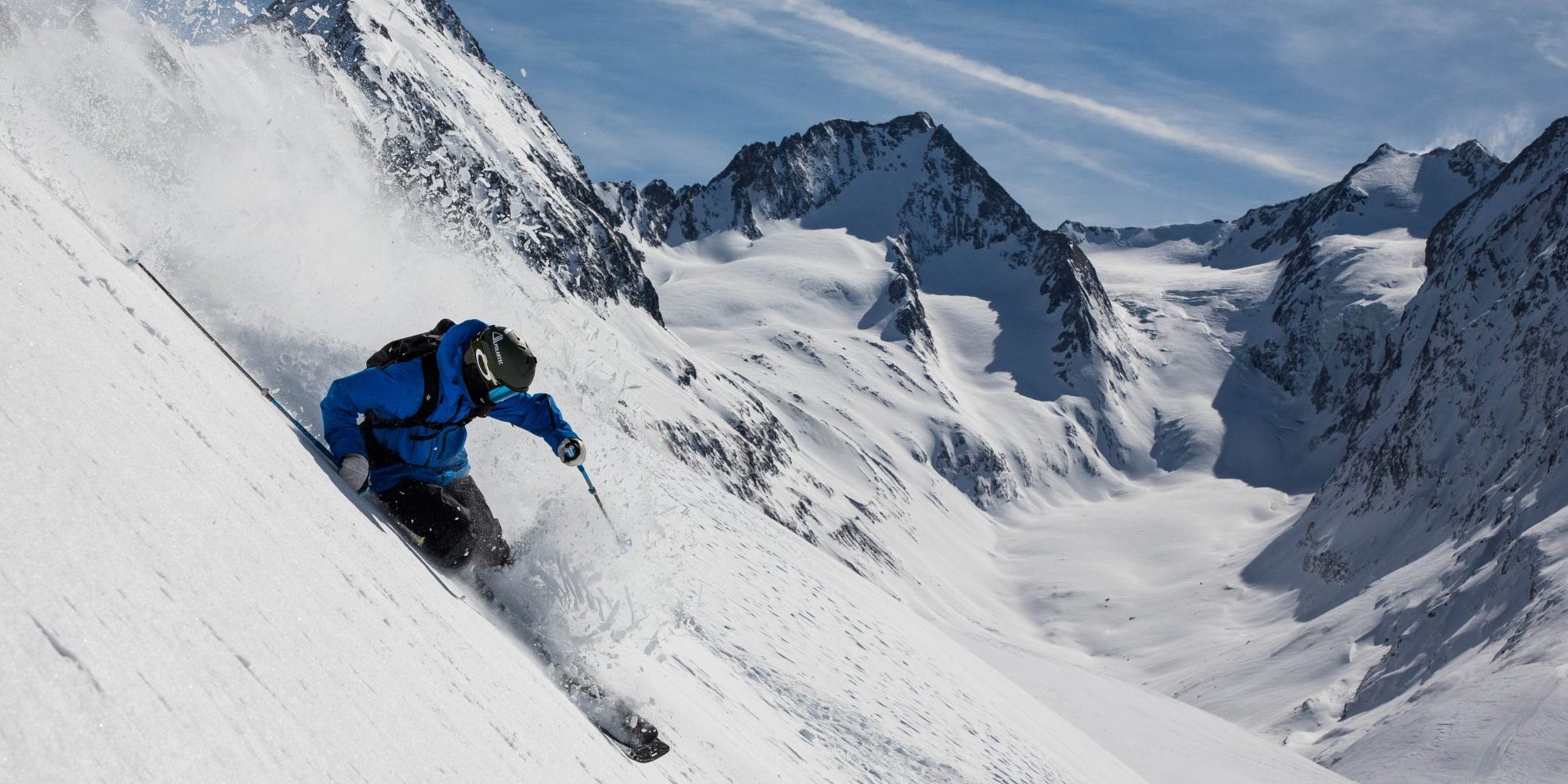 image of man skiing