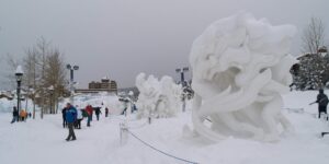 image of snow sculptures in breckenridge