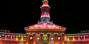 image of denver civic center at christmas