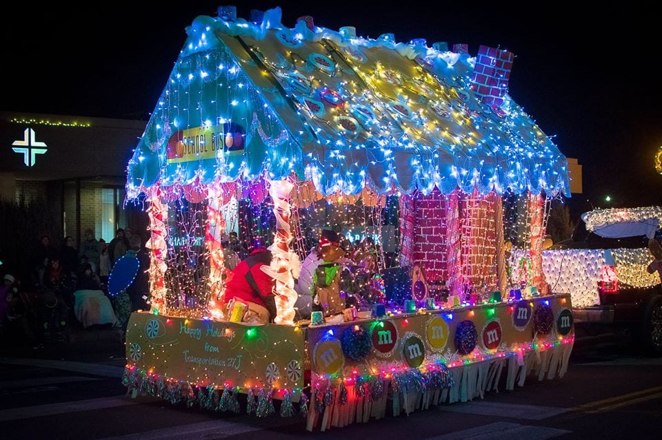 image of a christmas parade