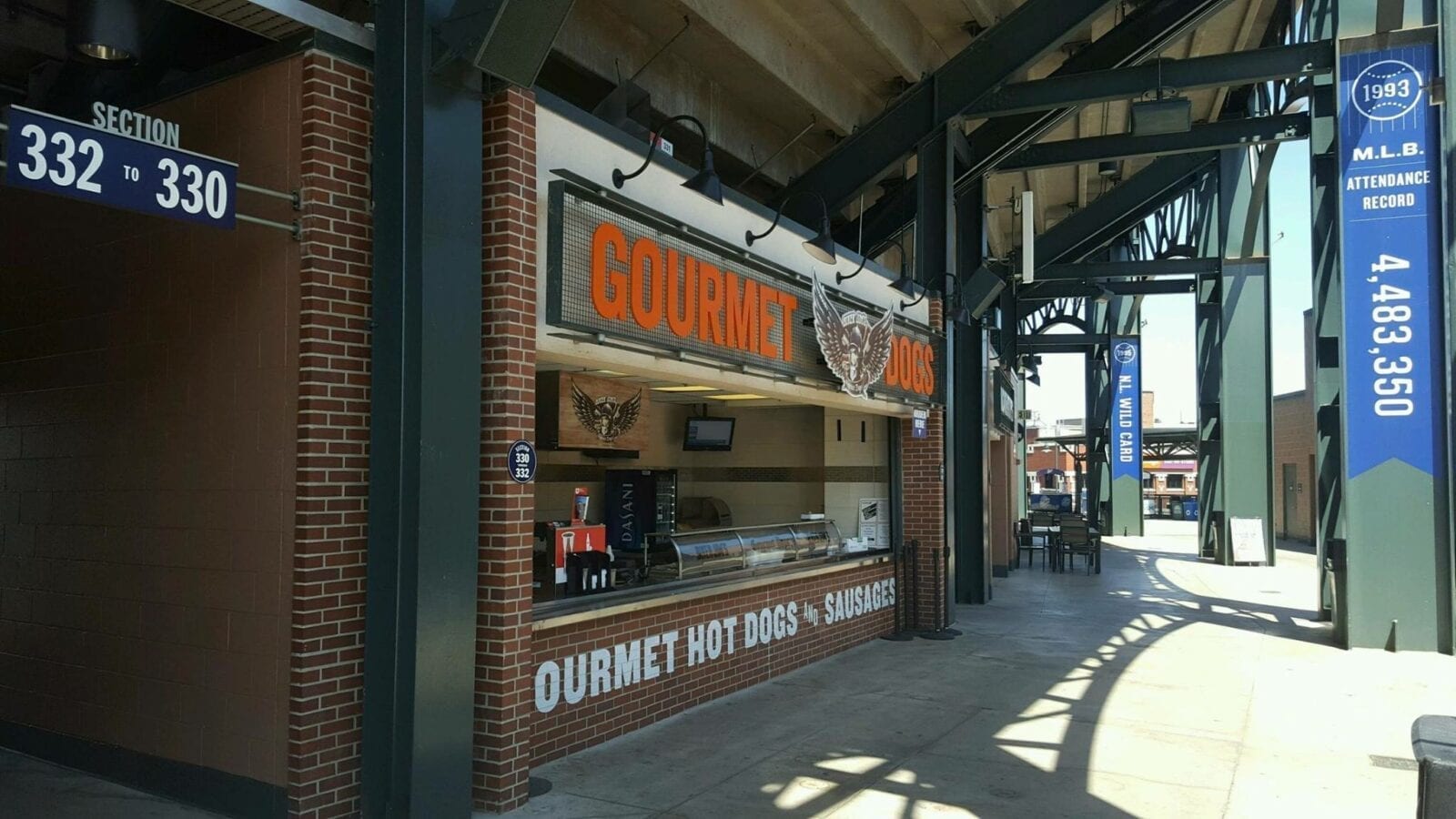 Biker jims gourmet dogs Denver coors stadium