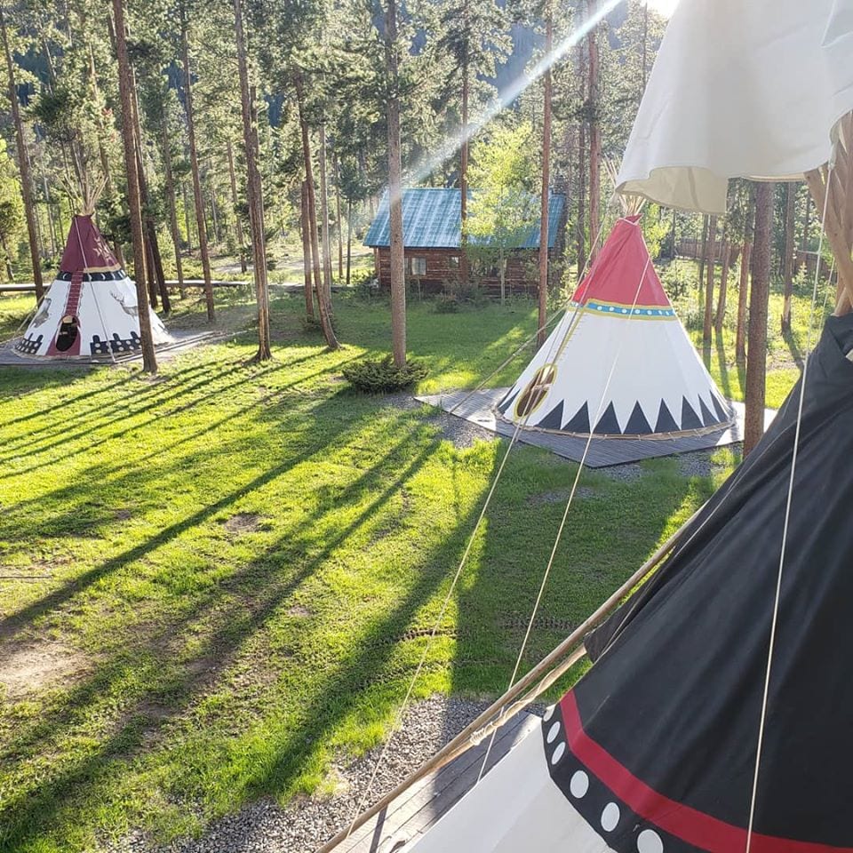 image of tipis at Arapaho Valley Ranch