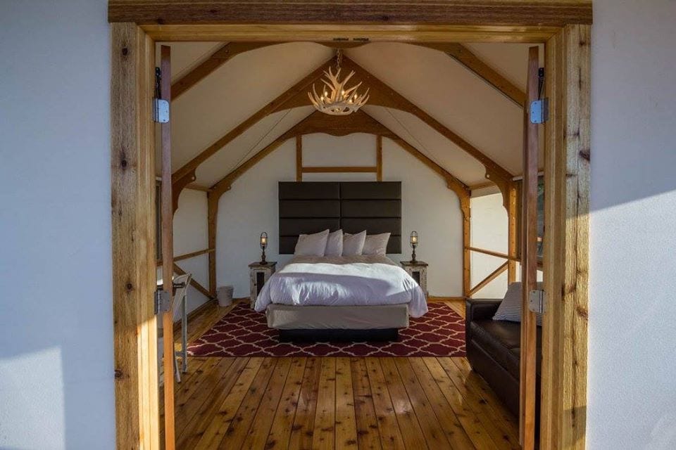image of glamping tents at royal gorge cabins
