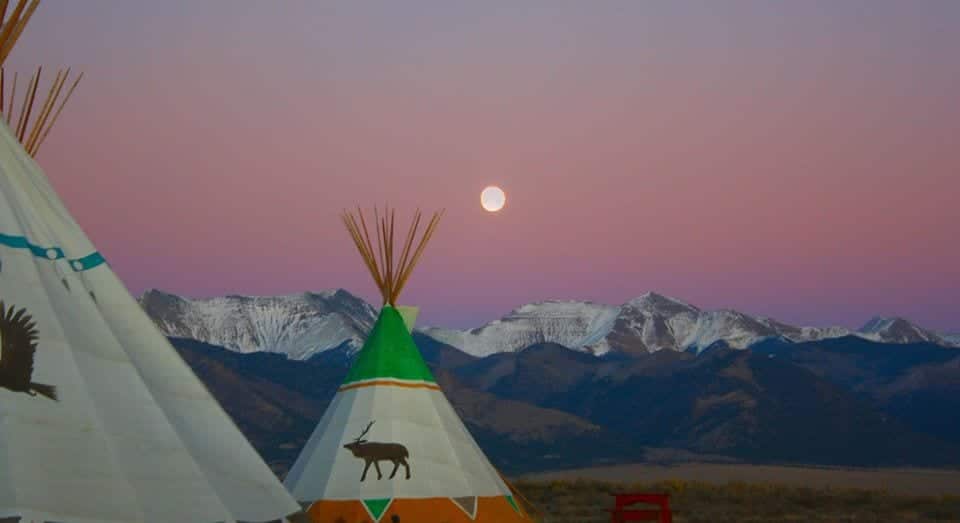 image of joyful journey hot springs tipis