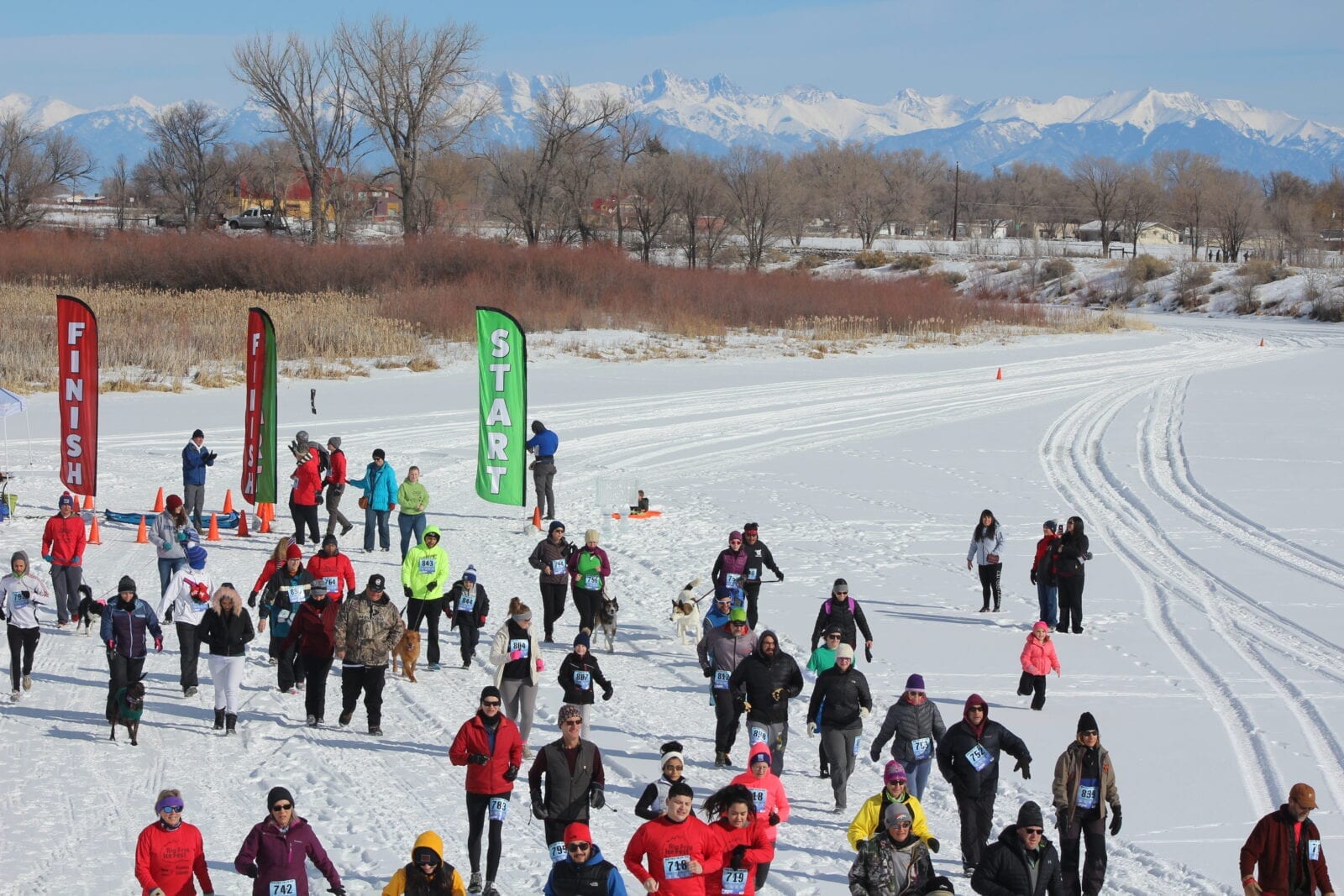 Rio Frio Ice Festival Alamosa, CO 2025 January 5K Race on Rio