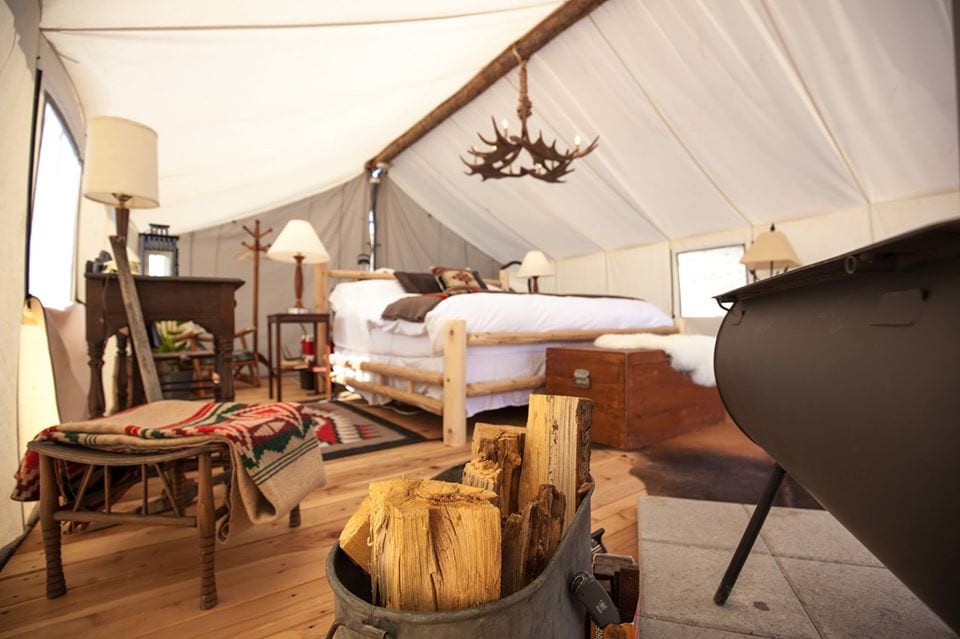 image of collective retreats glamping tents