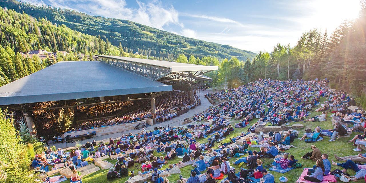 Bravo Vail Music Festival Outdoor Concert Aerial View