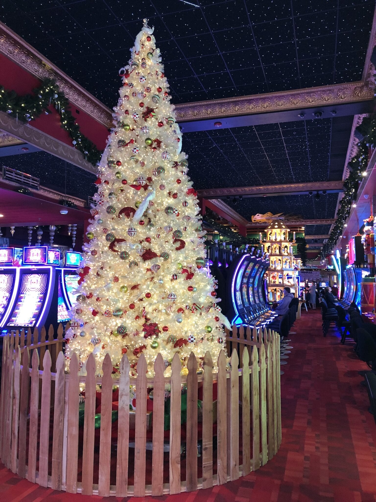 Christmas Casino and Inn 15 Foot Tree Cripple Creek