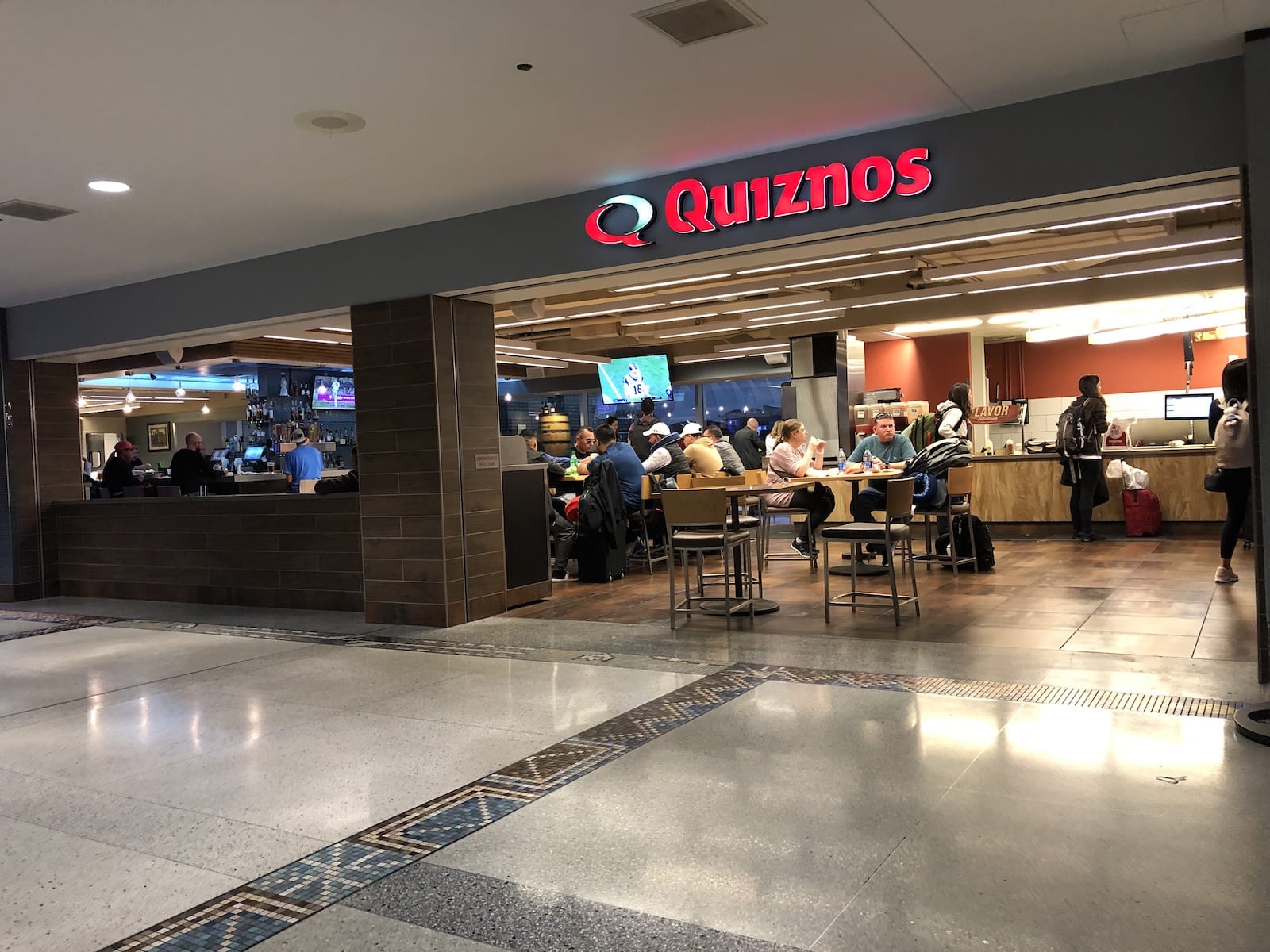 Denver Airport Quiznos Restaurant Concourse B