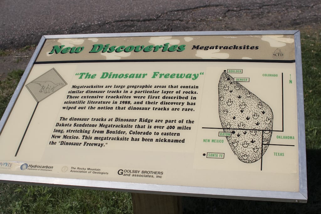 Dinosaur Ridgway Dinosaur Freeway Sign