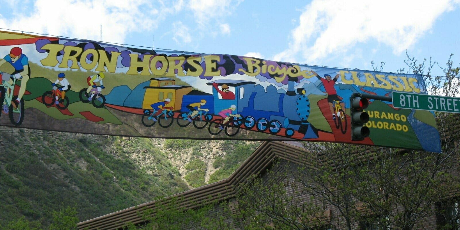 Iron Horse Bicycle Classic Downtown Durango Sign