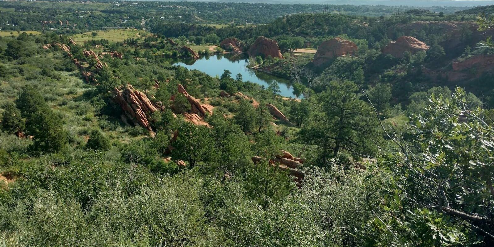 Red Rock Canyon Aerial View Colorado Springs