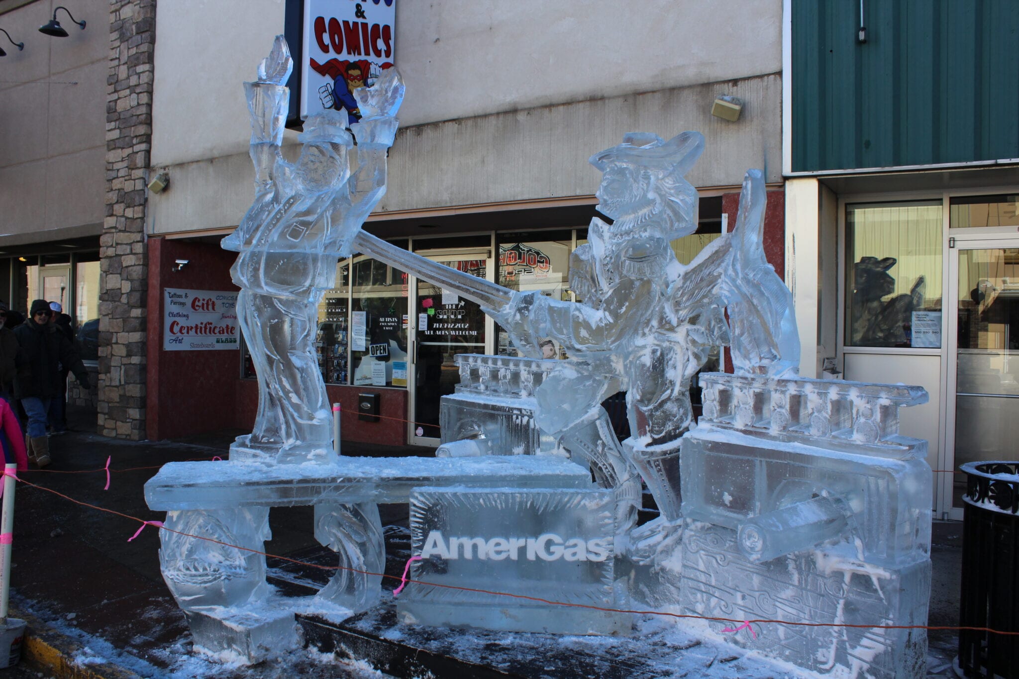 image of ice sculptures
