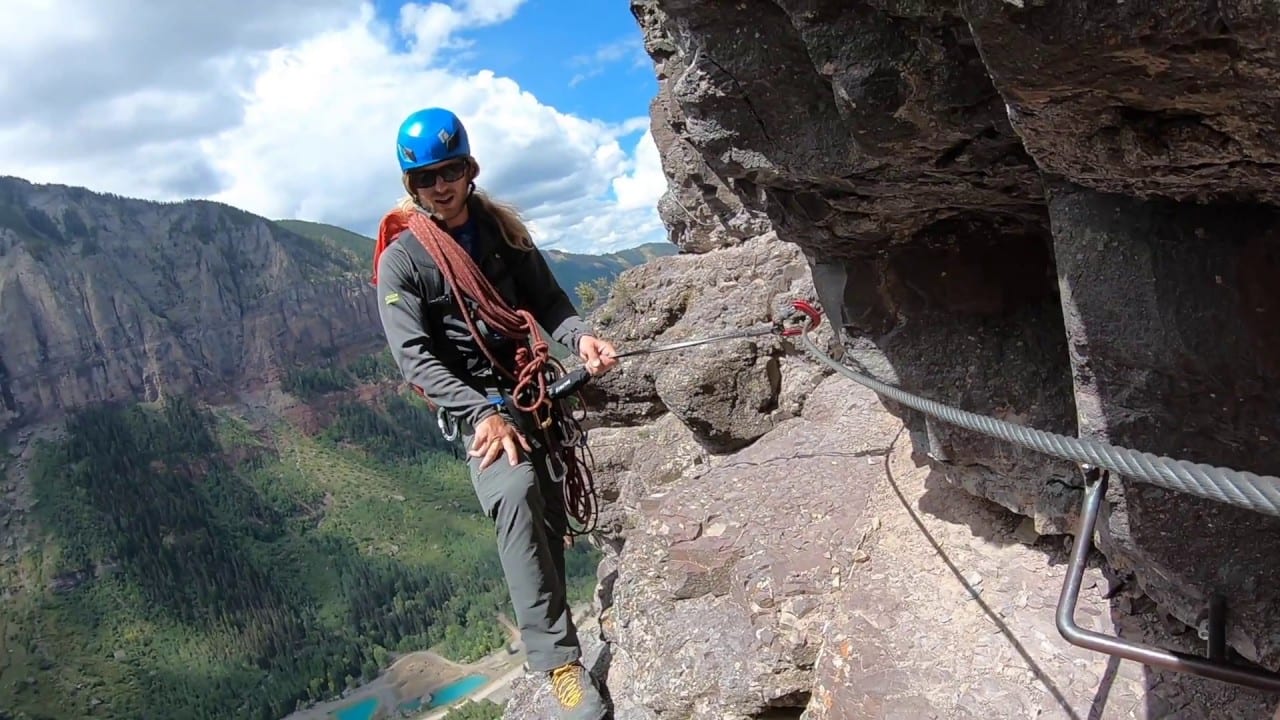 Via Ferrata Telluride Guide Aaron San Juan Mountain Guides