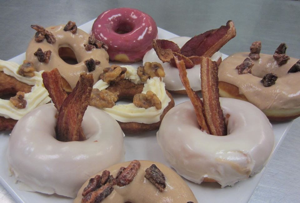 image of glazed and confuzed donuts