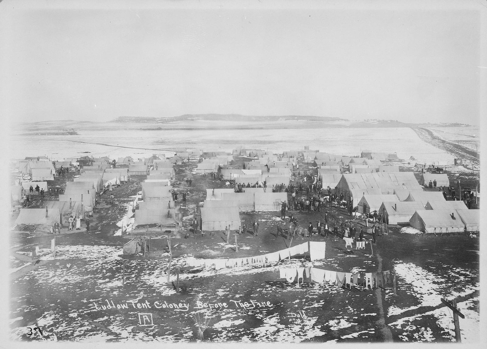 Ludlow Colorado Tents Before Massacre 1914