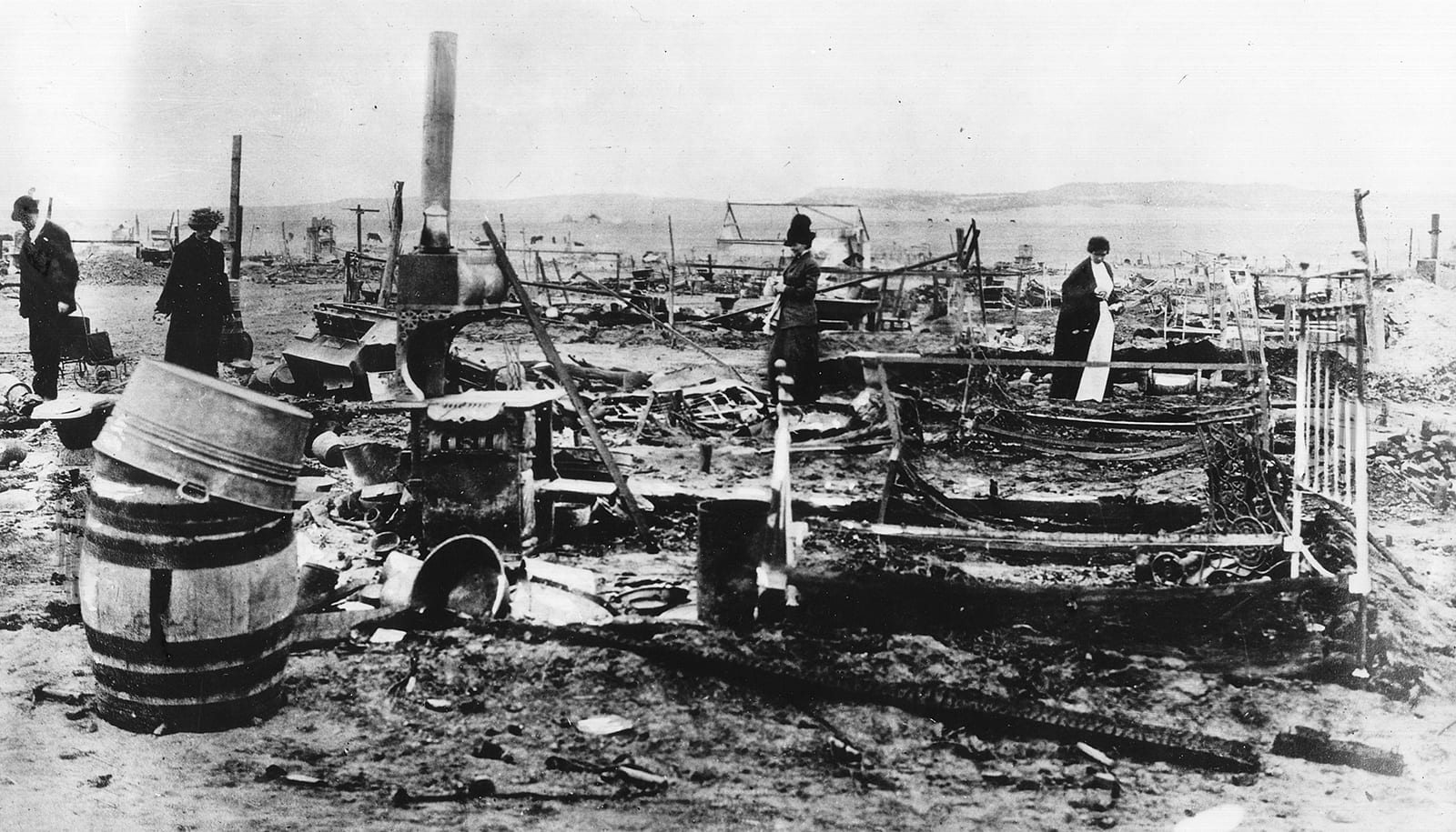 Camp Ludlow Colorado Ruins 1914 After Massacre