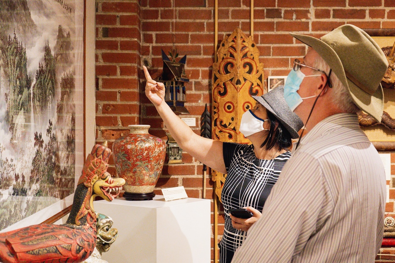 Image of people enjoying art in Downtown Fort Collins, Colorado