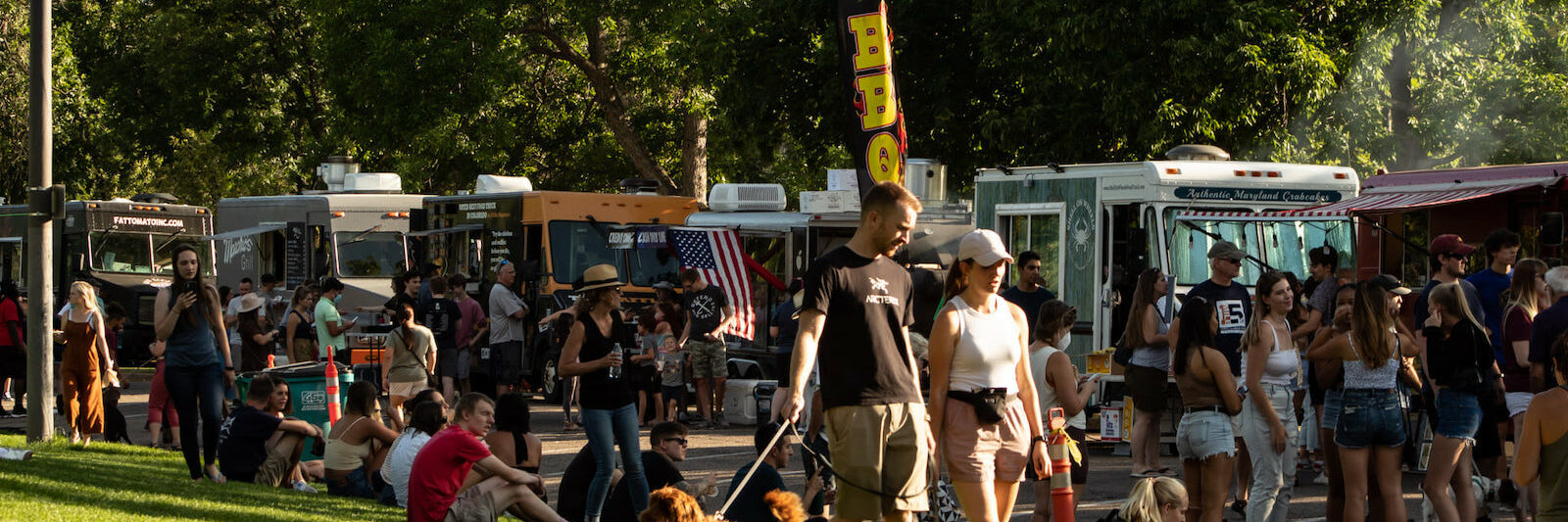 Image of people enjoying Fort Collins Food Truck Rally in Colorado