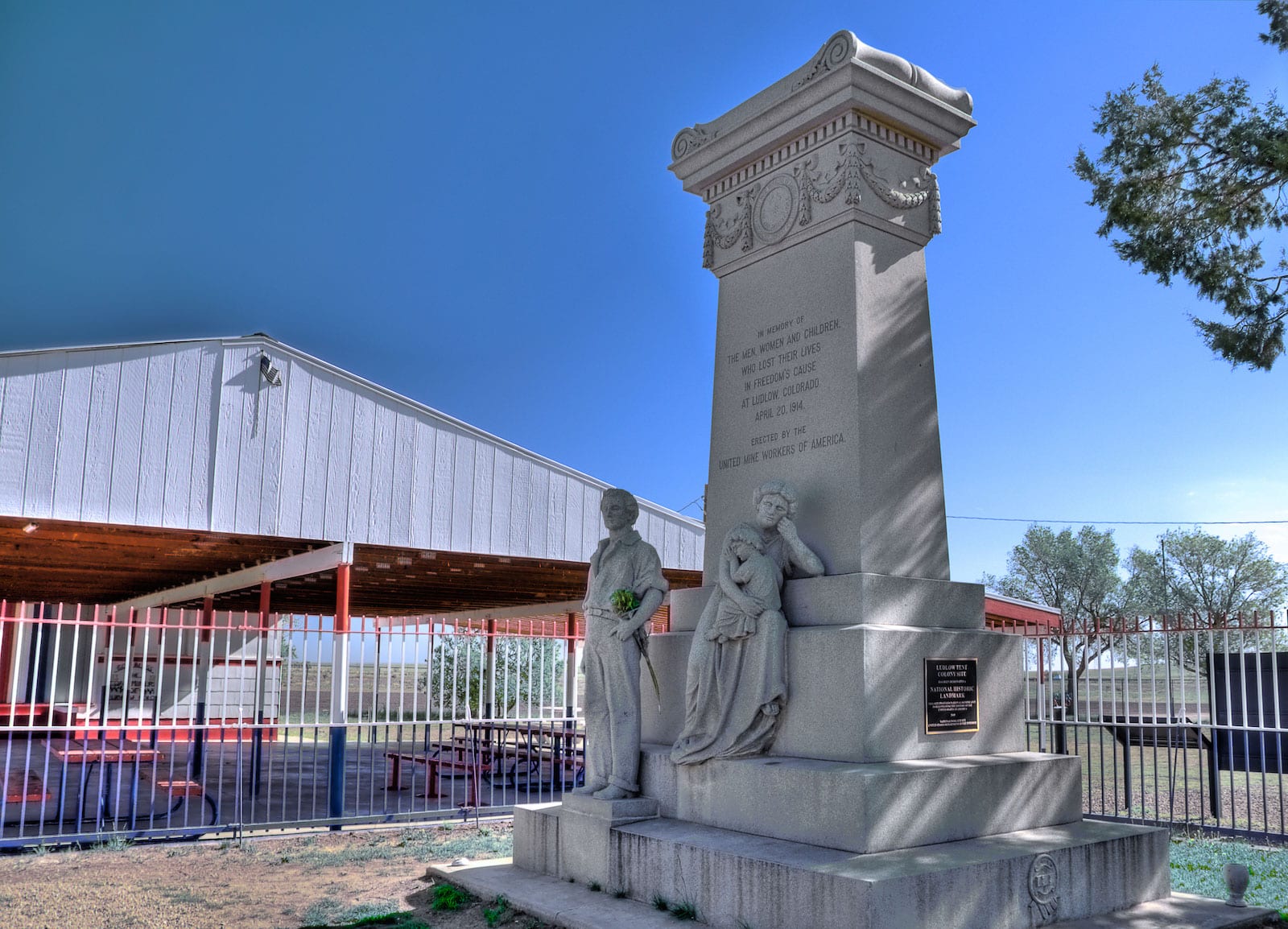 Ludlow Massacre Site Colorado Memorial Statue