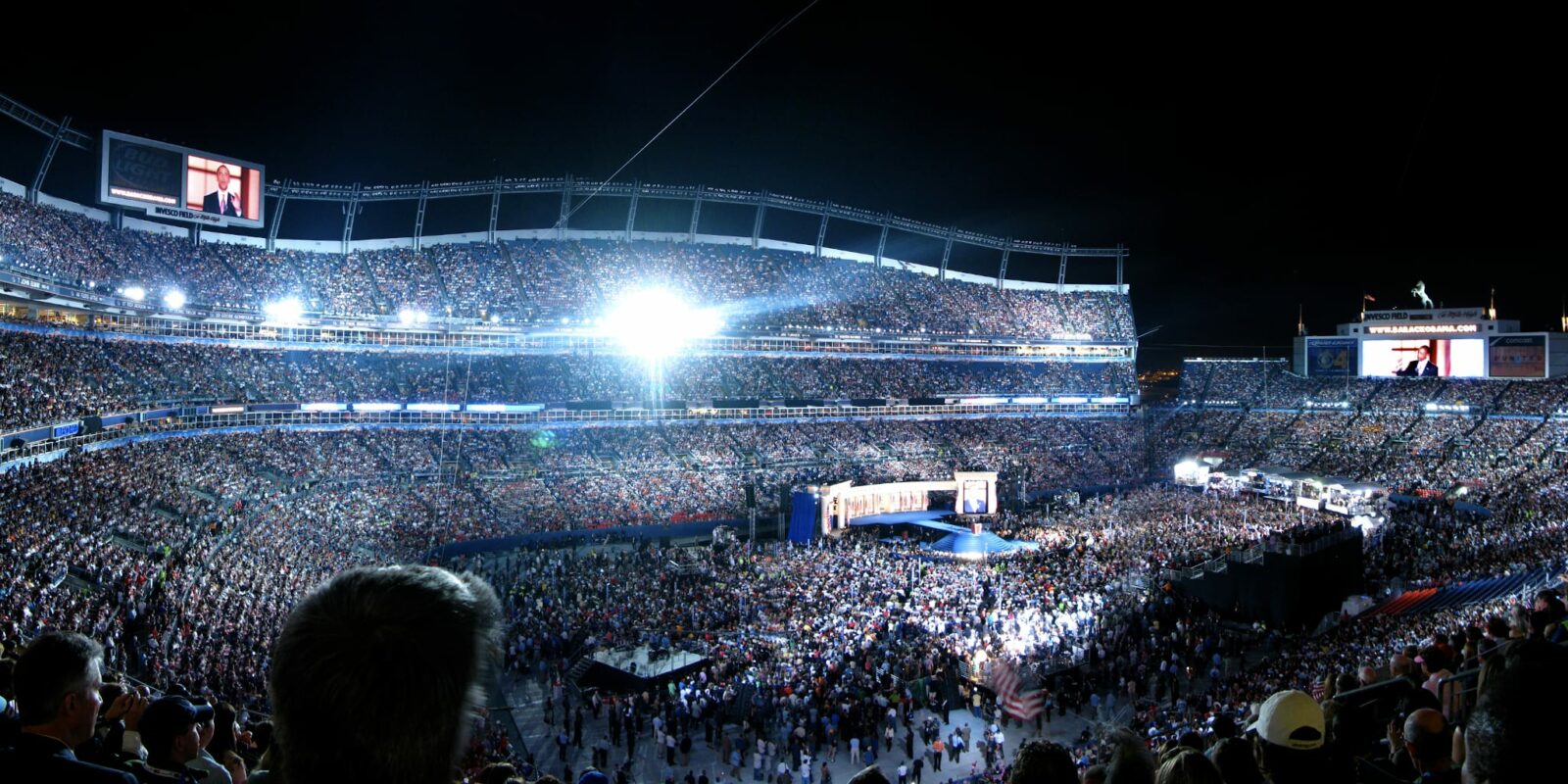 Democratic National Convention 2008 Obama Speech Mile High Stadium