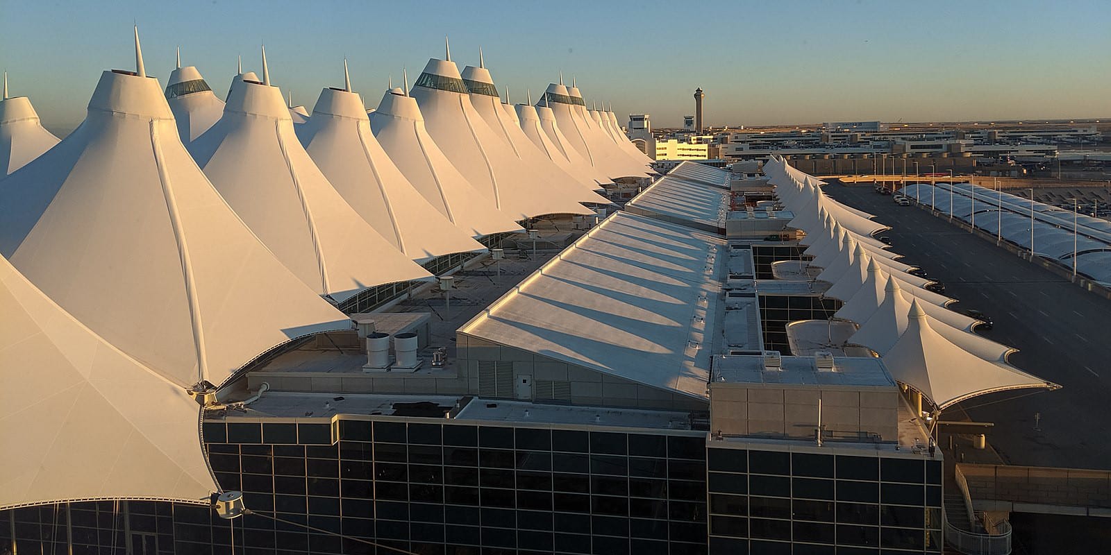 Denver International Airport Main Terminal Teepees Early Morning