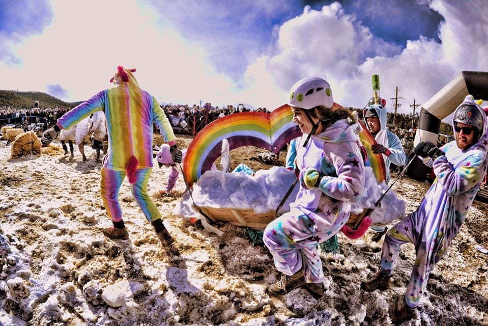 coffin races frozen dead guy days, nederland colordo 